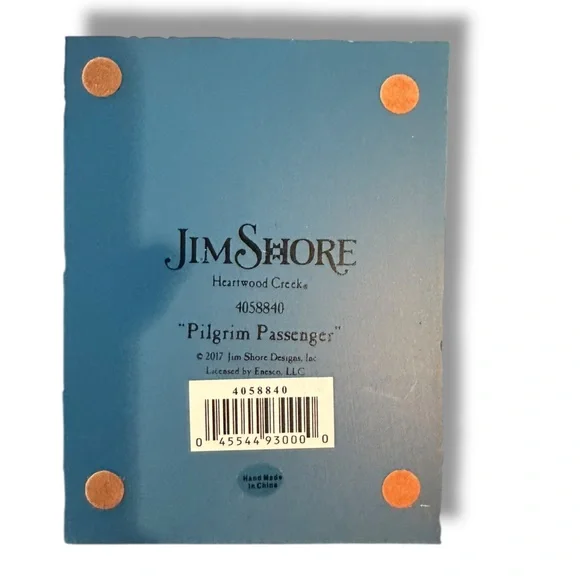 Jim Shore Pilgrim Passenger Riding Turkey Figurine NIB Thanksgiving SOLD OUT NIB - Picture 6 of 10